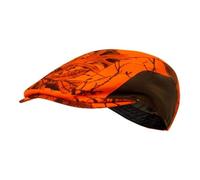 Deerhunter Eagle Flat Cap Realtree Edge Orange 62/63 - Hunting Cap Camouflage Safety for Men