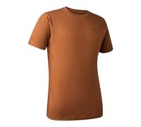 Deerhunter Easton T-shirt - Burnt Orange XXXX-Large - Hunting shirt breathable cotton for Men