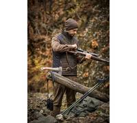Deerhunter Embossed Logo Hat Walnut Knitted Beanie