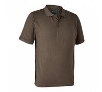 Deerhunter Gunnar Polo Shirt Brown Leaf melange XXX Large Brown Hunting shirt
