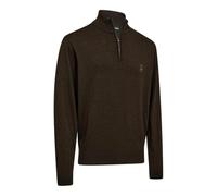 Deerhunter Harrington ½ Zip Knit Jumper Large BrownLargeBrown
