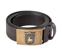 Deerhunter Leather Belt 4 cm Wide Dark Brown