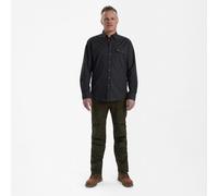 Deerhunter Liam Shirt Black Ink 51/52 Black Hunting shirt breathable cotton fo