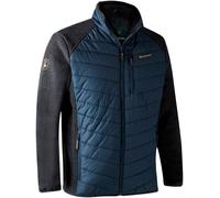 Deerhunter Moor Padded Jacket with knit Dark Blue X-Large Blue - Hunting jacket insulated weatherproof for Men