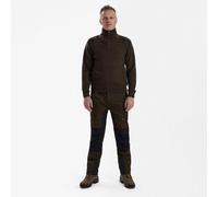 Deerhunter Sheffield Knit w. Zip neck Dark elm XXX Large Brown Hunting outdoor