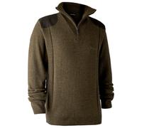 Deerhunter - Sheffield Knit with Zip Neck - Wool jumper size XL, brown