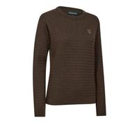 Deerhunter Women's Pullover Lady Harrington Cable Knit - Brown Melange C46C46