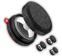 DEERLET for Airtag Holder 4 Pack, IPX8 Waterproof Airtag Case with 3M Sticker, Hard PC Air Tag Case,Ultra light Small Airtag Mount for Car,Bike,Luggage,Accessories,Compatible Apple Air Tag