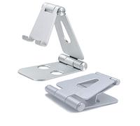DEERMEI Cell Phone Stand Holder, Multi-Angle Cell Phone Holder, Fully Foldable, Adjustable Desktop Phone Holder Cradle Dock Compatible with All Phones Tablets (7-10") Nintendo Switch