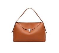 Deermisu PU Leather Handbags for Women,Commuting Crossbody Bag with Removable Shoulder Strap,Shoulder Bag Purse for Work, Brown, One Size, Simple and Stylish
