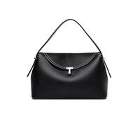 Deermisu PU Leather Handbags for Women,Commuting Crossbody Bag with Removable Shoulder Strap,Shoulder Bag Purse for Work, Black, One Size, Simple and Stylish