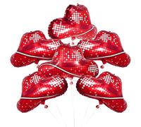 Deermon Jumbo Disco Shiny Cool Cowboy Hat Foil Balloon, Hot Red Western Last Rodeo Cowgirl Hats Helium Balloon For 80s 90s Birthday Party Baby Shower Bachelorette Party Decoration Supplies