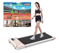 DeerRun Under Desk Treadmill Walking Pad for Home, 1864W walking Machine with APP Control, Max 159KG Walking Treadmill with Training Courses & Multi-Runner Races for Home, Door to Door Delivery