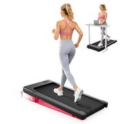 DeerRun Walking Pad with 6% Incline, 3 in 1 Under Desk Treadmill for Home Office with App & Remote Control, 2.5HP Quiet Mini Walking Treadmill with LED Display, 136KG Capacity