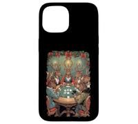 Deers Playing Poker Christmas Cards Ace Bluff Straight Case for iPhone 15