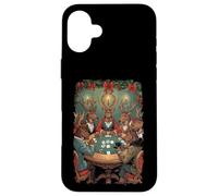 Deers Playing Poker Christmas Cards Ace Bluff Straight Case for iPhone 16 Plus