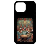 Deers Playing Poker Christmas Cards Ace Bluff Straight Case for iPhone 16 Pro Max