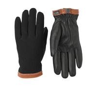 Deerskin Wool Gloves with Warm Lining, male, Hestra, Gloves, Black, 10 IN, Accessories 10 IN