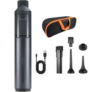 DEERTAZK Aerovac V-15 Pro - Cordless Car Vacuum, 16000Pa Powerful, Multifunctional Portable Vacuum for Home, Office, Car, Keyboard (Black)