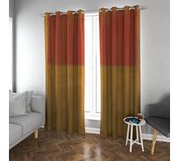 Deertweet Home Aesthetic Curtains Mark Rothko Orange Yellow Modern Blackout Curtains for Bedroom Minimalist Window Curtain for Kitchen Dining Room Energy Efficient H138xB117