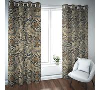 Deertweet Home Farmhouse Curtains William Morris Aesthetic Window Drapes Floral Botanical Print Darkening Privacy Curtain for Bedroom Living Room 2 Panels H175xB140
