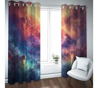 Deertweet Home Storm Clouds Blackout Curtain Colorful Sky Cloudy Landscape Window Drapes for Bedroom Living Room Office Darkening Grommet Curtains 2 Panels H210xB200