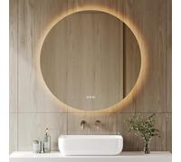 DeerValley Bathroom Mirror with LED Lights, Wall Mirror with Bluetooth & Anti-Fog,3 Colors Dimmable Touchable with Backlit Lights, 3 Color Temperatures, Memory Function(80 * 80)