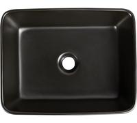 DeerValley Bathroom Sink Basin, Rectangular Bathroom Vessel Basin, Ceramic Cloakroom Hand Wash Basin for Bathroom 47.5 x 37.5 x 13cm