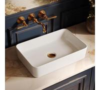 DeerValley Ceramic Rectangular Bathroom Sink Nano-Coated 50.5x34x11cm