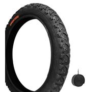 Deestone Tyre 20 x 1.90 (47-406) + Camera | Black Tyre for Mountain Bike Children's Bicycle