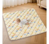 Deeteck Baby Play Mats for Floor - 47x47 In Thicken Soft Padding Foam Playmats for Toddlers Playpen - Non-Slip Baby Activity Mat for Tummy Time & Crawling - Foldable Play Mat Machine Washable, Rainbow