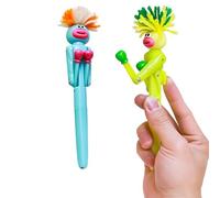 DEETREK 2pcs Fun Character Confrontation Boxing Pen, Funny Pen for All Ages, Fun Prank Pen, Children's Ballpoint Pen, Office Supplies, School Supplies, Sand Sculpture Fun Pen for Stress Relief