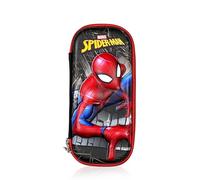Deetto Perfect for kids pencil box, stylish compass with compartments, school supplies organizer for students, stationery box, cosmetic bag zipper., Multicolored, Spiderman