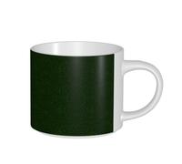 DEETTY Hunter Green Floral Petals Pattern Print Large Capacity Ceramic Mugs Coffee Tea Kitchen Dorm Outdoor Picnic Gifting Office