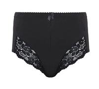 deevan NEW Ladies Women's Light Control Support Briefs Girdle Size Small-3XL Firm Elastic Waist With Center Bow Decoration (as8, numeric, numeric_10, regular, regular, Black, Small)