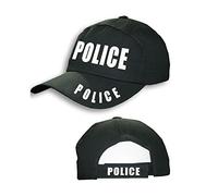 deevan Unisex SWAT FBI Police Security Black Hat Adults Outdoor Sports Baseball Cap UK (Police Hat, Black)