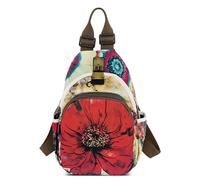 DEEVORCA Anti Theft Backpack For Women - Waterproof Lightweight Oxford Fabric,Anti-Theft Design, Adjustable Straps - Ideal for Work, Commuting, Travel, Holidays, and Daily Use (Bright Red)