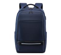 DEEVORCA Fashion Men Backpack Elegant 17.3 inch Laptop Rucksack with USB Port Headphone Hole Daypack for Travel Work Business Hiking Camping Large Water-Resistant Men's Knapsack Blue