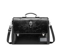 DEEVORCA Women Handbag Elegant Shoulder Bag For Ladies Elegant Butterfly Thread Embroidery Leather Handle Lady preppy Backpack Walking Holiday School Tote Bag Waterproof Genuine Leather Black