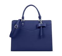 DEEVORCA Women Handbag Fashion Ladies Shoulder Bag Top Handle Bow Decoration Removable Shoulder Strap Crossbody Bag Travel Dating Party Messenger Bag Waterproof PU Blue