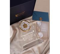 DEEWISH 55th Birthday Gift Quartz Desk Clock - Elegant Home Blessing Decoration for Parents, Grandparents, Friends, Mom, Dad, Happy 55 years Birthday Decoration For Women Men