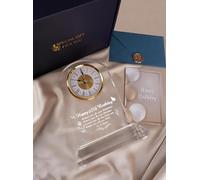 DEEWISH 65th Birthday Gift Quartz Desk Clock - Elegant Home Blessing Decoration for Parents, Grandparents, Friends, Mom, Dad, Happy 65 years Birthday Decoration For Women Men
