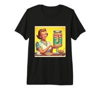 Deez Jar of Nuts Retro Mid-Century Housewife Ad Premium T-Shirt
