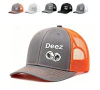 Deez Nuts Funny Embroidered Hat, Classic Trucker Cap, Breathable Mesh Back Adjustable Snapback Baseball Hat Unisex for Daily Party Wear