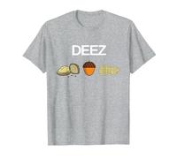 Deez Nuts Funny Nut T-Shirt T-Shirt, Men, Heather Grey, Large