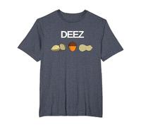 Deez Nuts Funny Nut T-Shirt T-Shirt, Men's Big and Tall, Heather Blue, 3X Tall