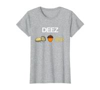 Deez Nuts Funny Nut T-Shirt T-Shirt, Women, Heather Grey, X-Large
