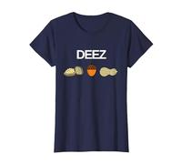 Deez Nuts Funny Nut T-Shirt T-Shirt, Women, Navy Blue, Medium