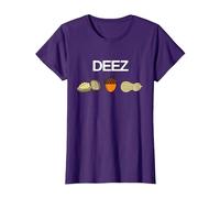 Deez Nuts Funny Nut T-Shirt T-Shirt, Women, Purple, Medium