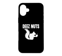 Deez Nuts Funny Squirrel Holding a Nut Cute Animal Case for iPhone 16 Plus